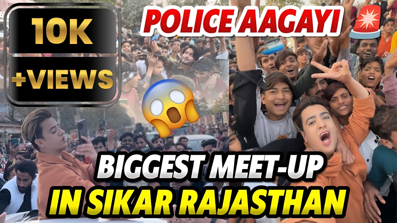 Meetup meh fas gaya meh 😱😞 Logo neh sirf 5 min rukne diyaa😢 (Sikar Meet-up)