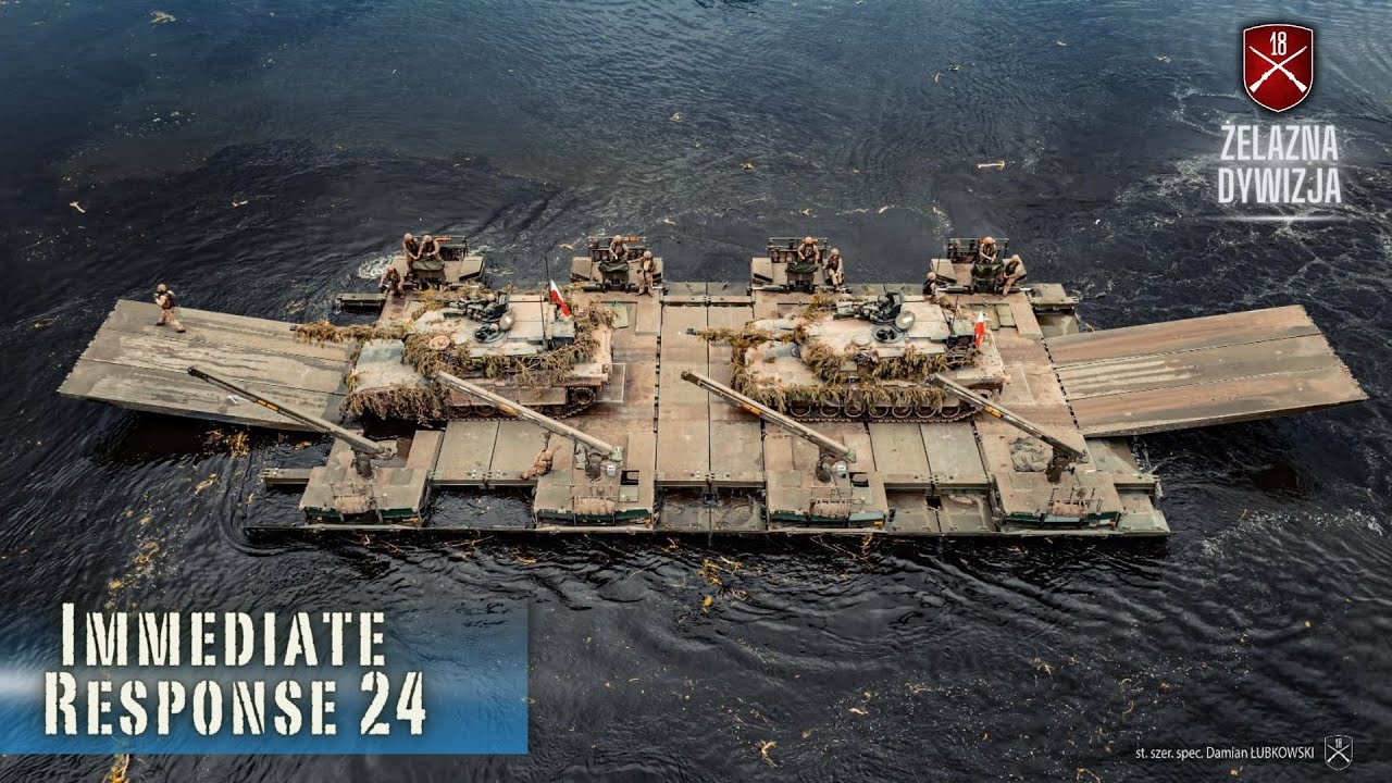 Immediate Response 24 - przeprawa zał&oacute;g czołgu Abrams