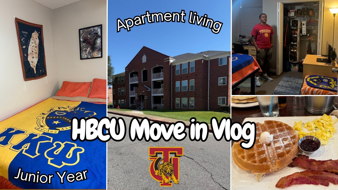 HBCU Move-In Vlog/Room Tour | Tuskegee University | Junior Year | North Commons Apartments