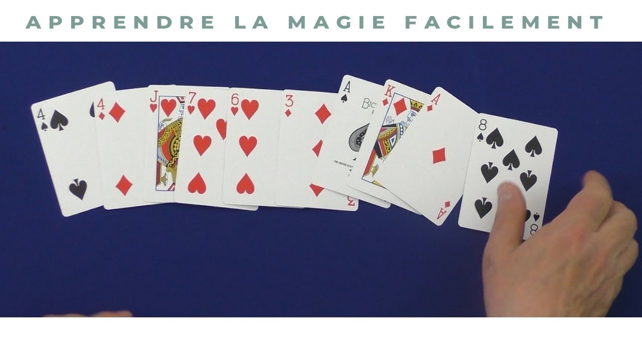 TOUR DE CARTES AUTOMATIQUE POUR LES DÉBUTANTS (tour expliqué et sous-titré)