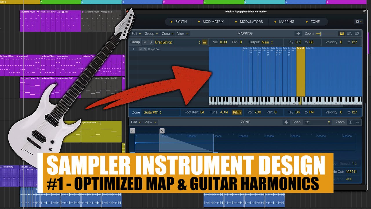 Transformed my guitar into a PLUCK SYNTH! (Sampler Instrument Design #01)