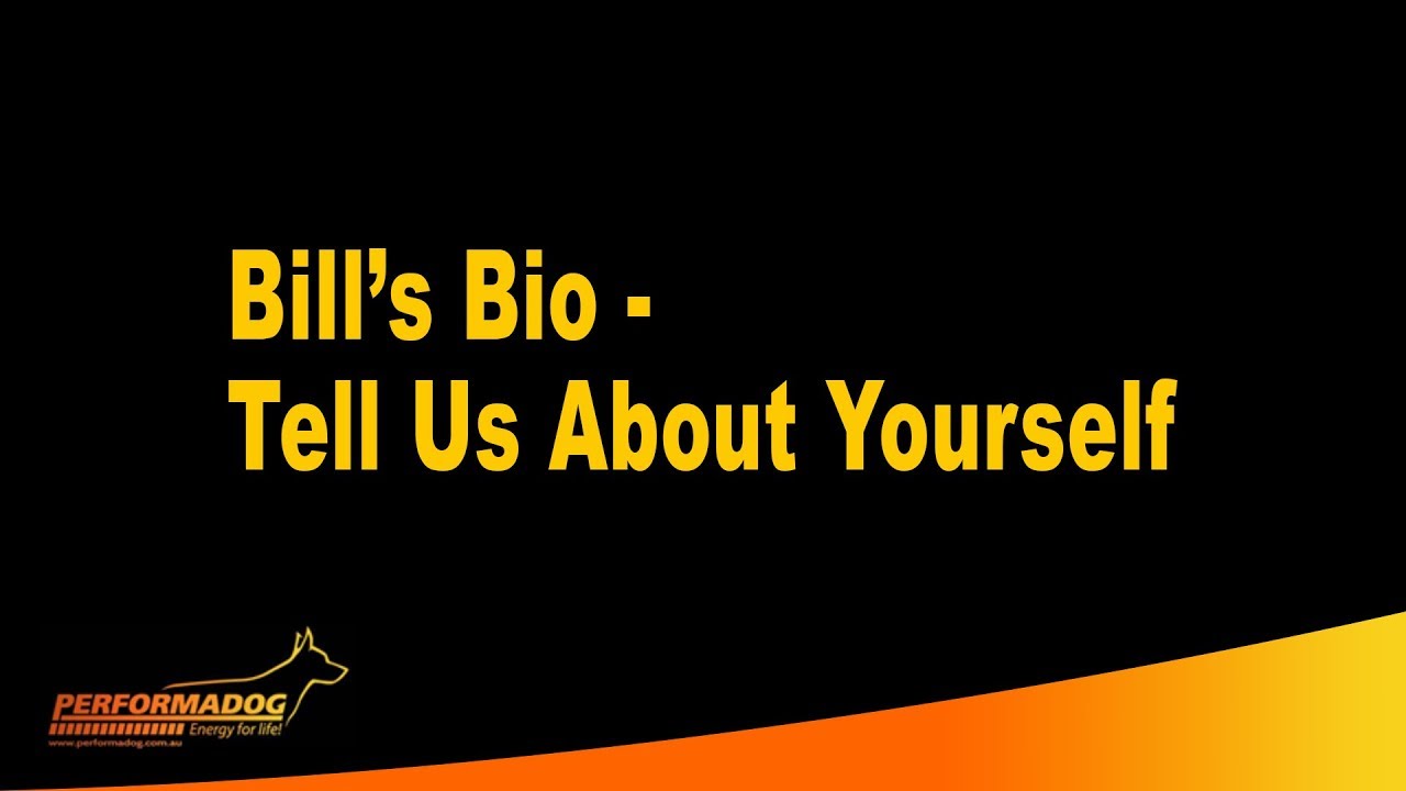 Performadog & iPurr Nutritionist Bill&rsquo;s Bill Wiadrowski tell us about your self.