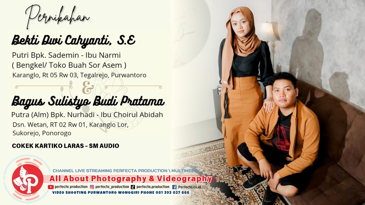 COKEK KARTIKO LARAS || PERNIKAHAN BEKTI DWI CAHYANTI & BAGUS SULISTYO BUDI PRATAMA || SM AUDIO