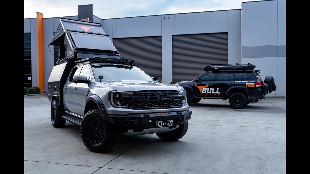 Bull Proof SLV Rooftop Tent Custom Install on Ranger Raptor + Canopy