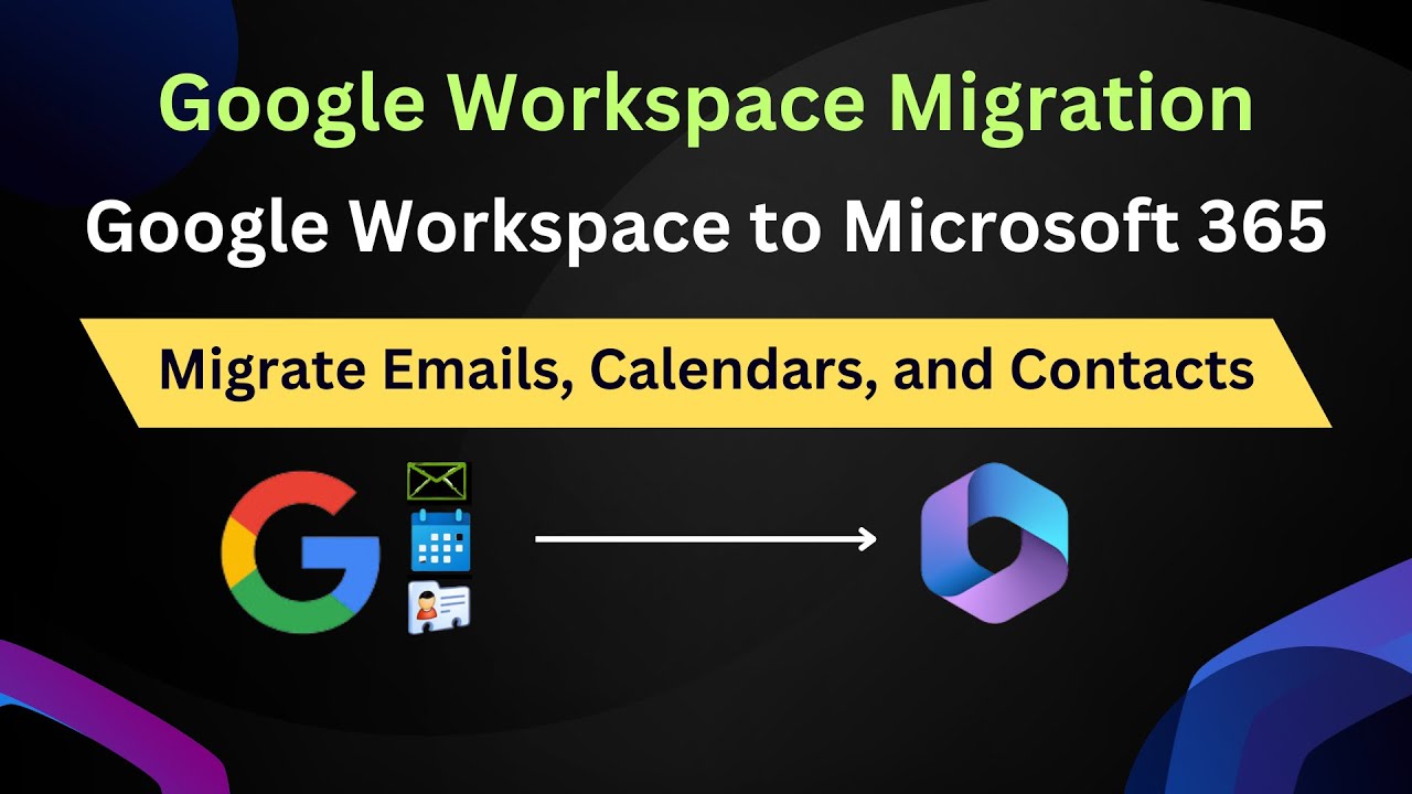 Миграция из Google Workspace в Microsoft 365, миграция из Google в Office 365, миграция из G Suite