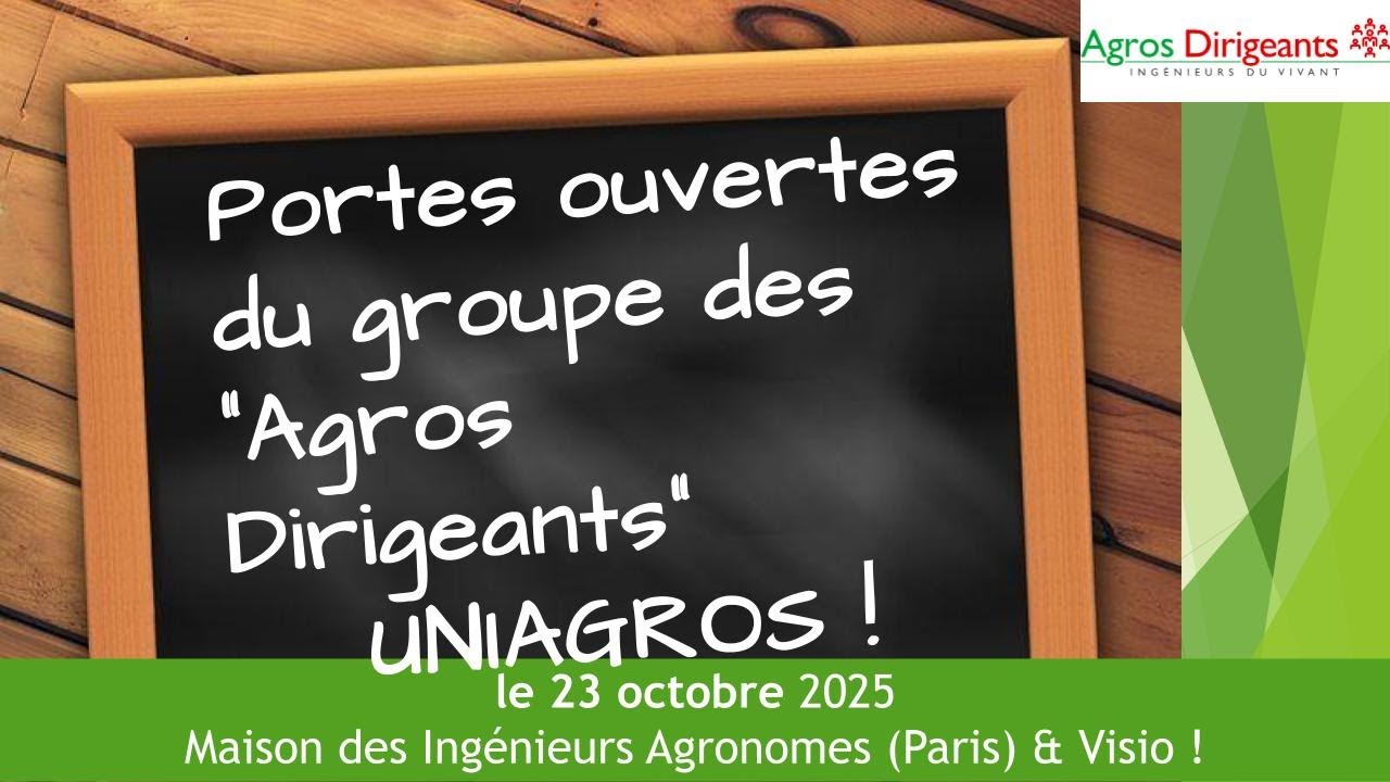 Agros Dirigeants - Soirée Portes Ouvertes - 23 Octobre 2025