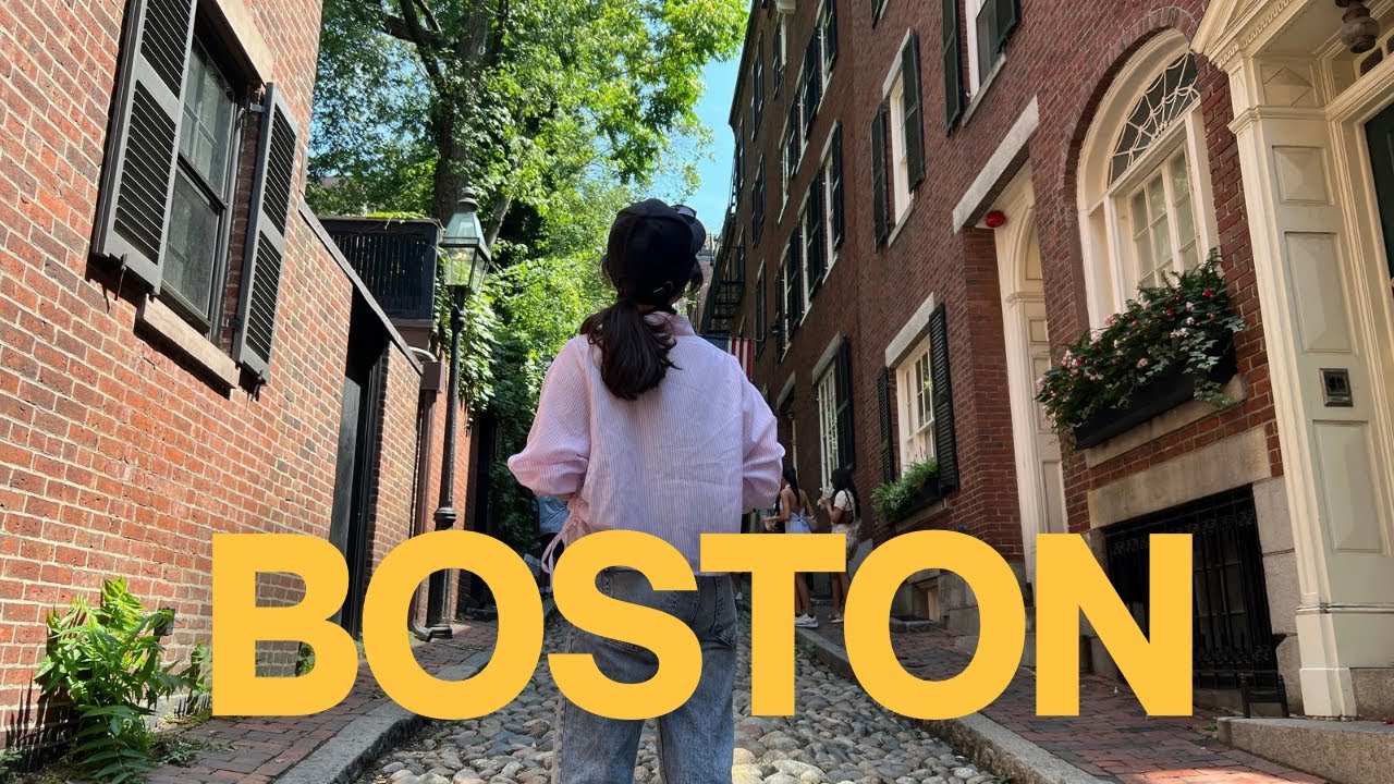 【アメリカ旅Vlog】歴史、学術、シーフードが魅力の東海岸港町ボストン🇺🇸 美しい赤れんがの街並み散歩|ビーコンヒル|グルメ|イタリアン街