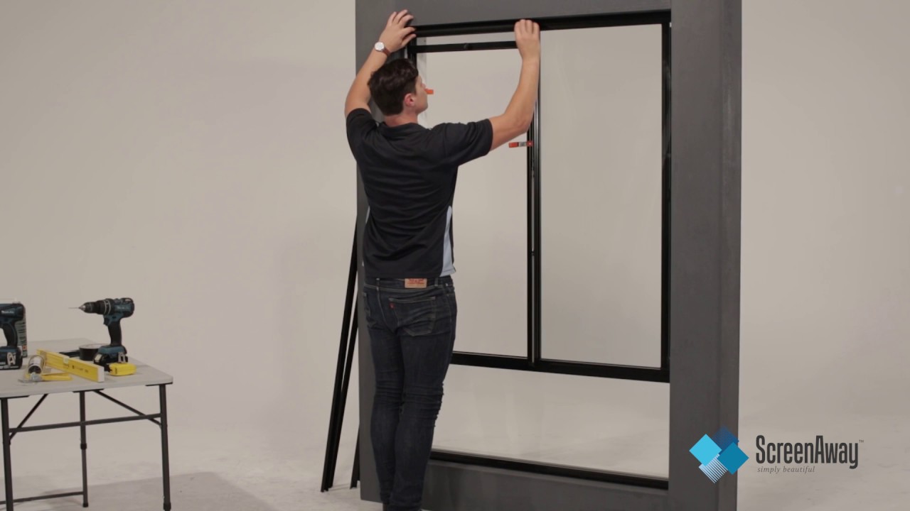 ScreenAway   Sliding Window Face Mount
