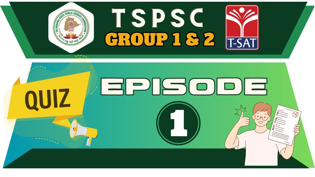 TSPSC Quiz Episode - 01 | Group 1 & 2 | Constable Mains MCQ's | Competitive Exams Special || T-SAT