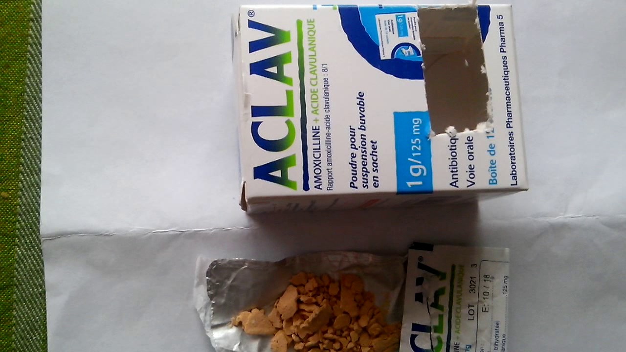 surprise de l'antibiotique ACLAV des laboratoires PHARMA 5