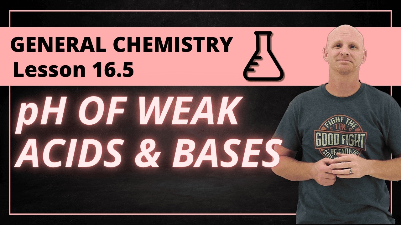 Weak Acids and Bases | pH Calculations with Ka, Kb, Percent Ionization (16.5) | General Chemistry