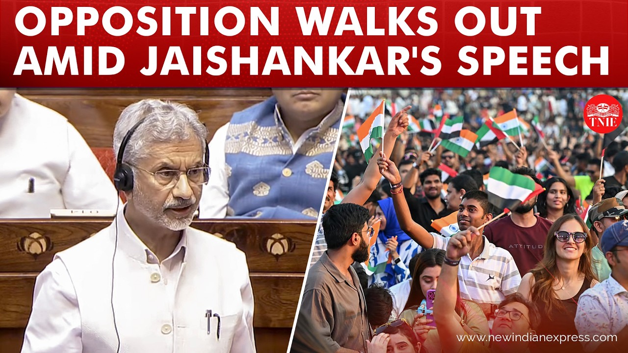 MEA chief Jaishankar briefs on West Asia war amid slogans by opposition