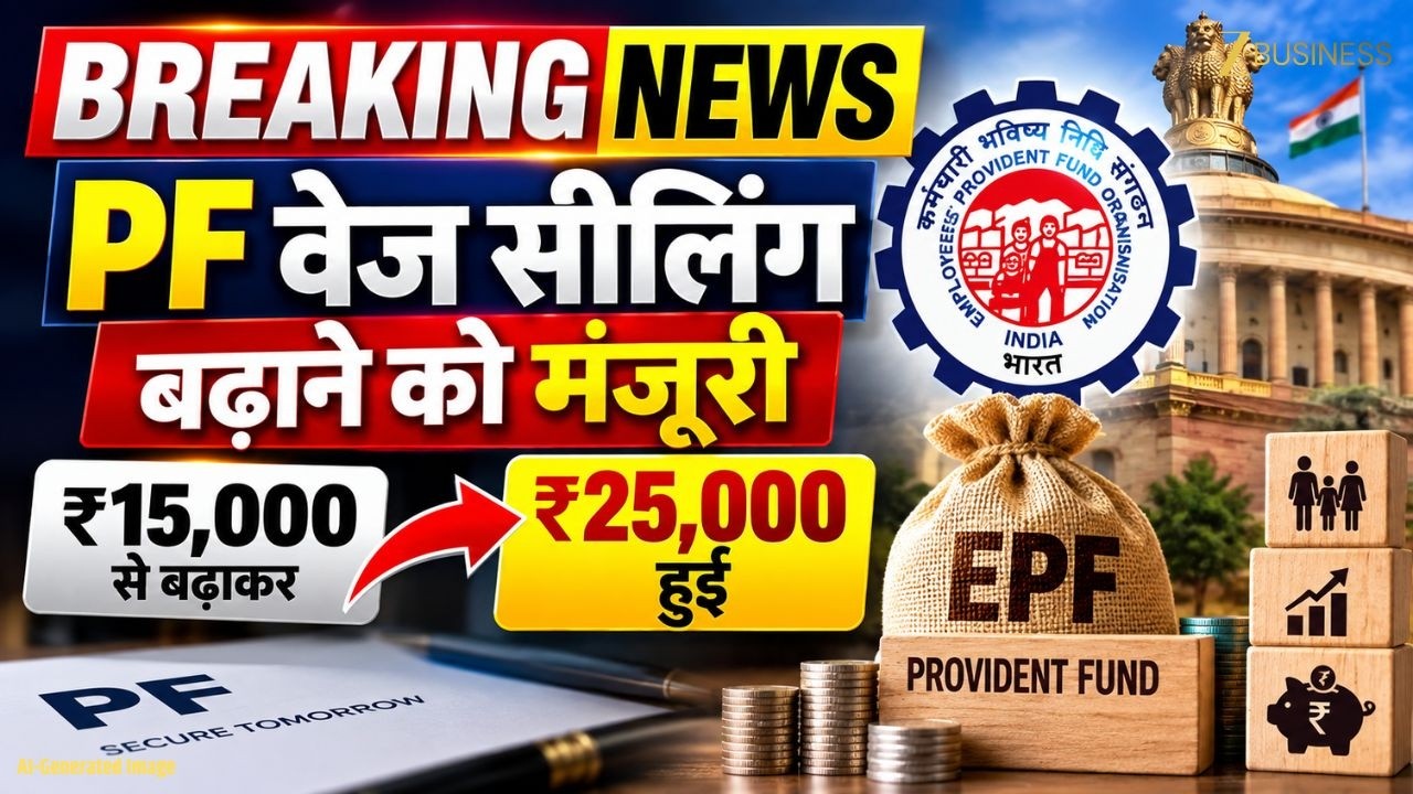 PF Wage Ceiling  बढ़ाने को मंजूरी ₹15,000 से बढ़ाकर ₹25,000 हुई