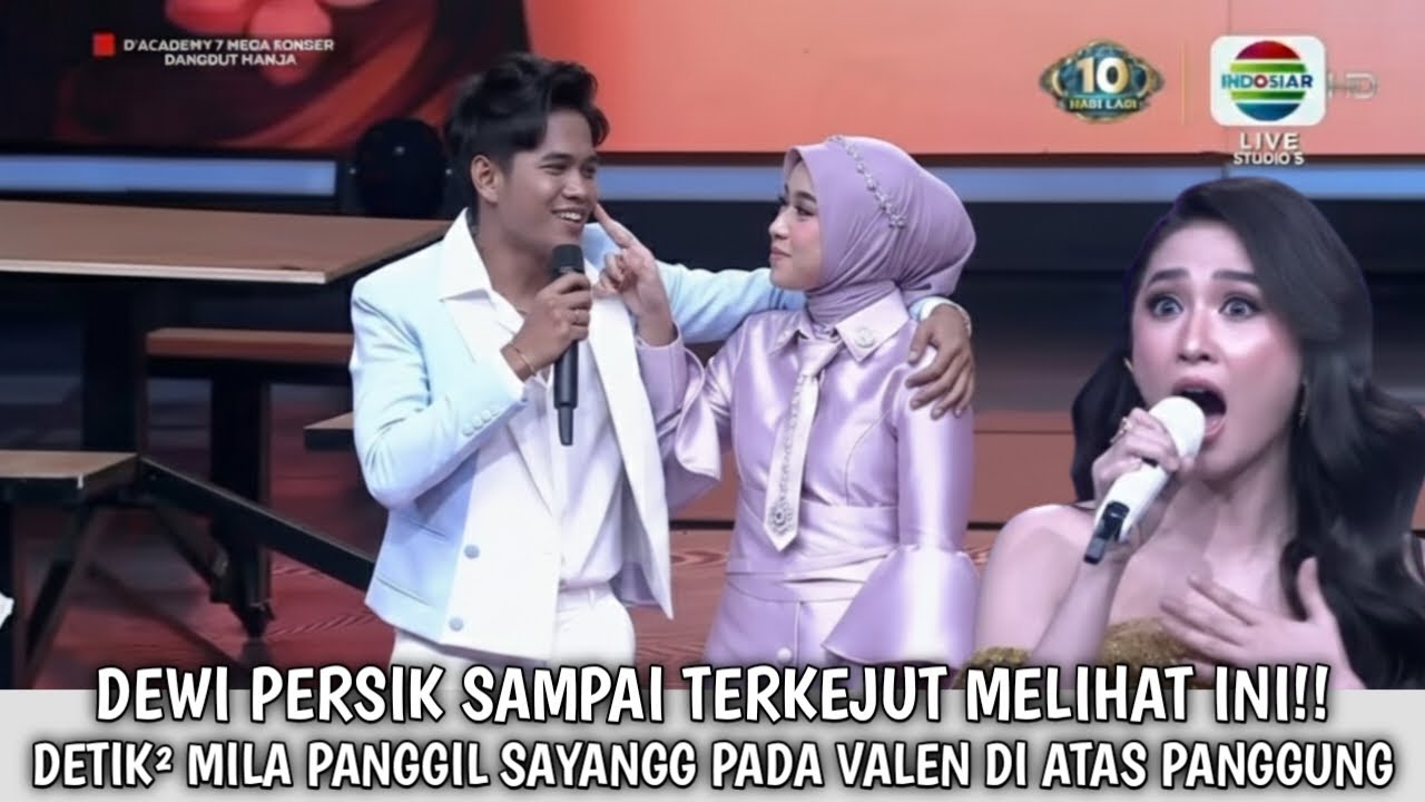 Didepan Dewi persik!!Detik² Mila Berani panggil sayangg Valen dan cubit pipinya di depan Dewi persik