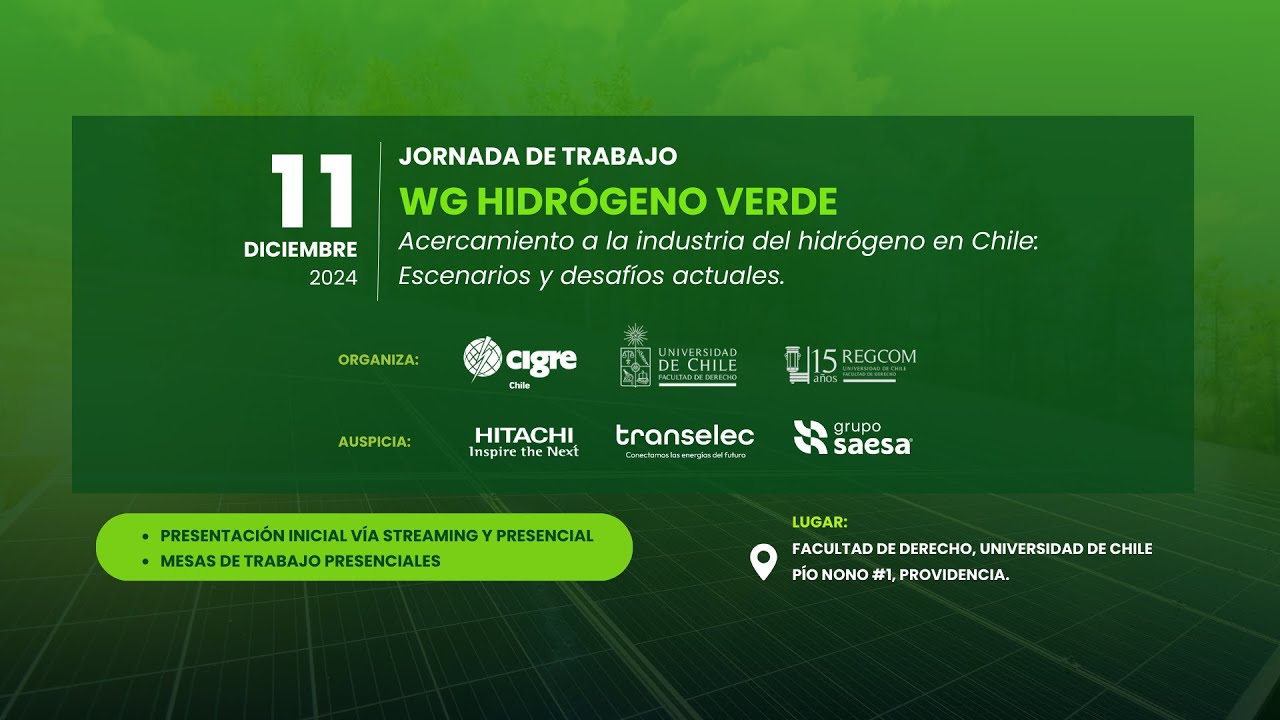 Jornada de Trabajo del WG Hidrógeno Verde