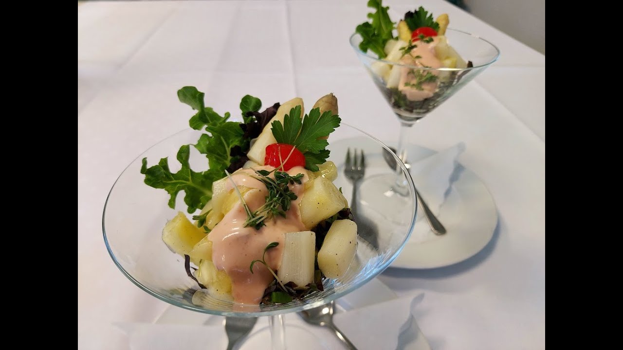 kalte Vorspeise: Spargelcocktail