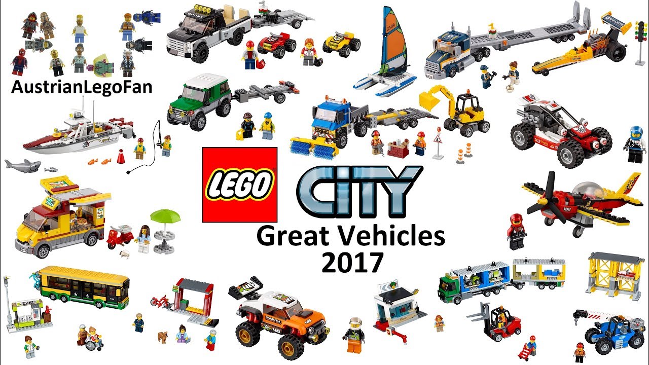 All Lego City Great Vehicles 2017 - Lego Speed Build Review