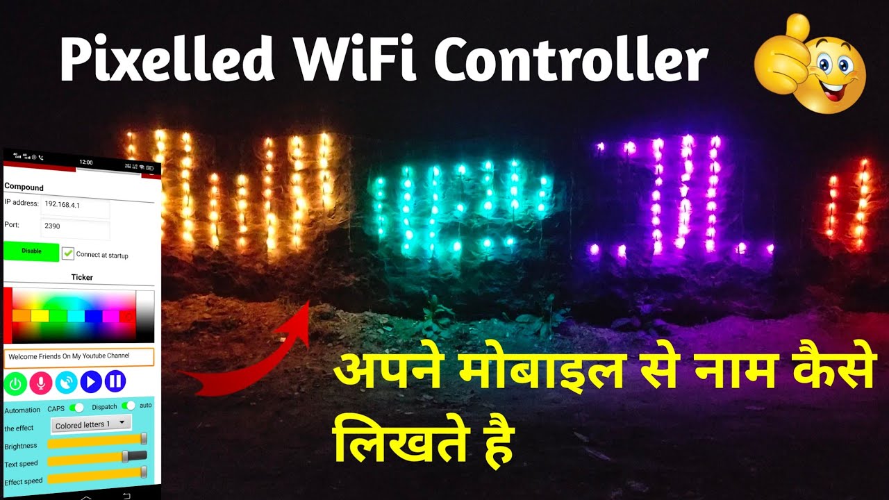 How To Use Pixel led WiFi Controller || step By step// Creative GS