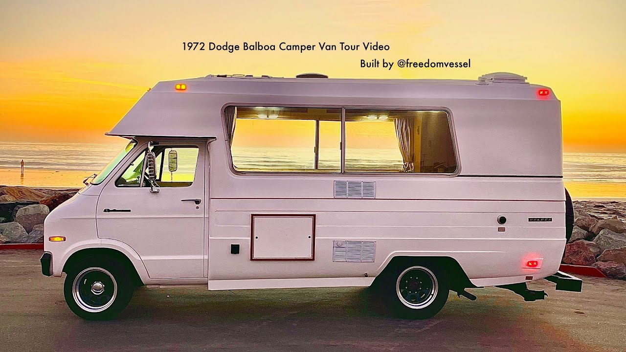 Balboa Motorhome 1972 Dodge Camper Van Tour - vintage camper build by Freedom Vessel