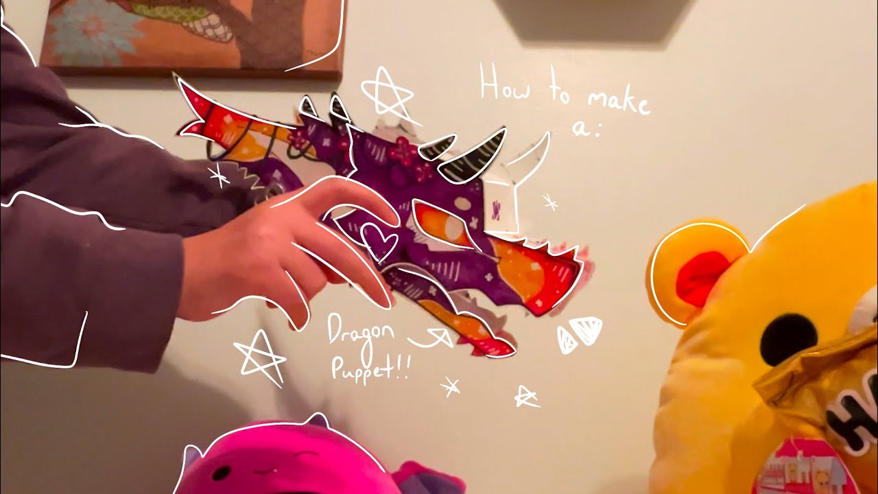 How to make a dragon puppet! (6.5k special)