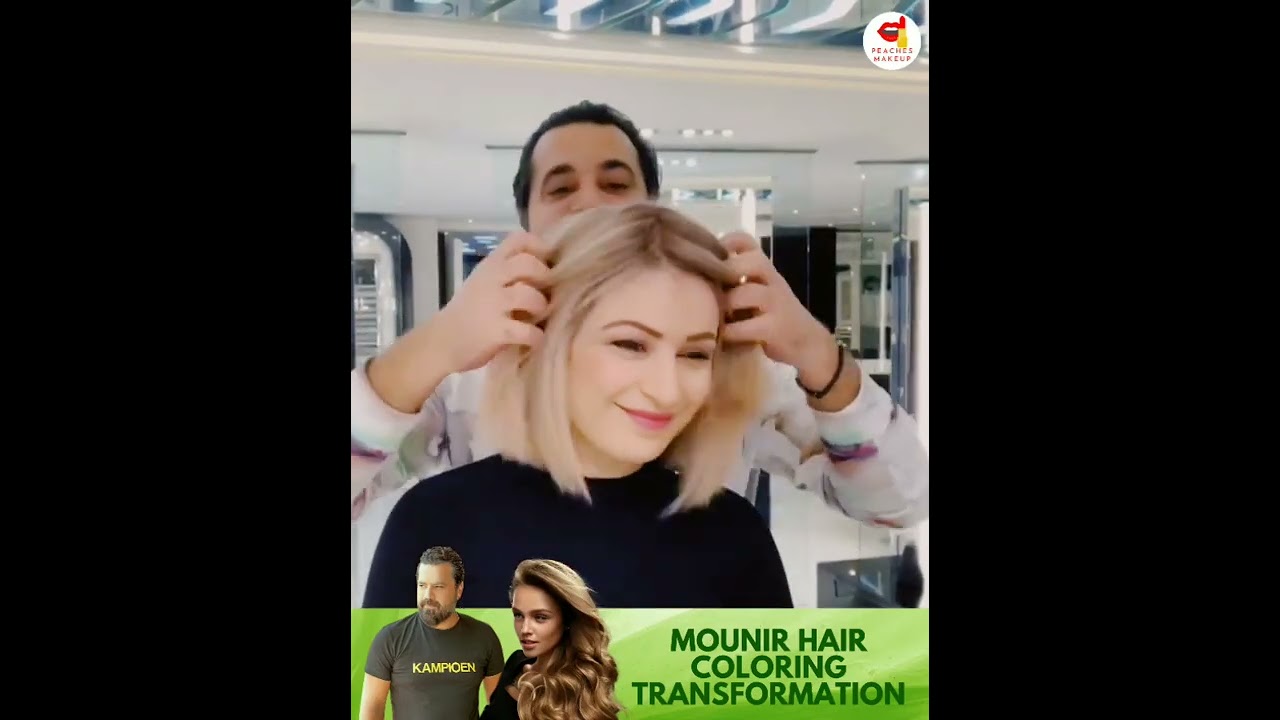 My Favorite Hairstylist Mounir Hair Coloring Transformation | Peaches Makeup