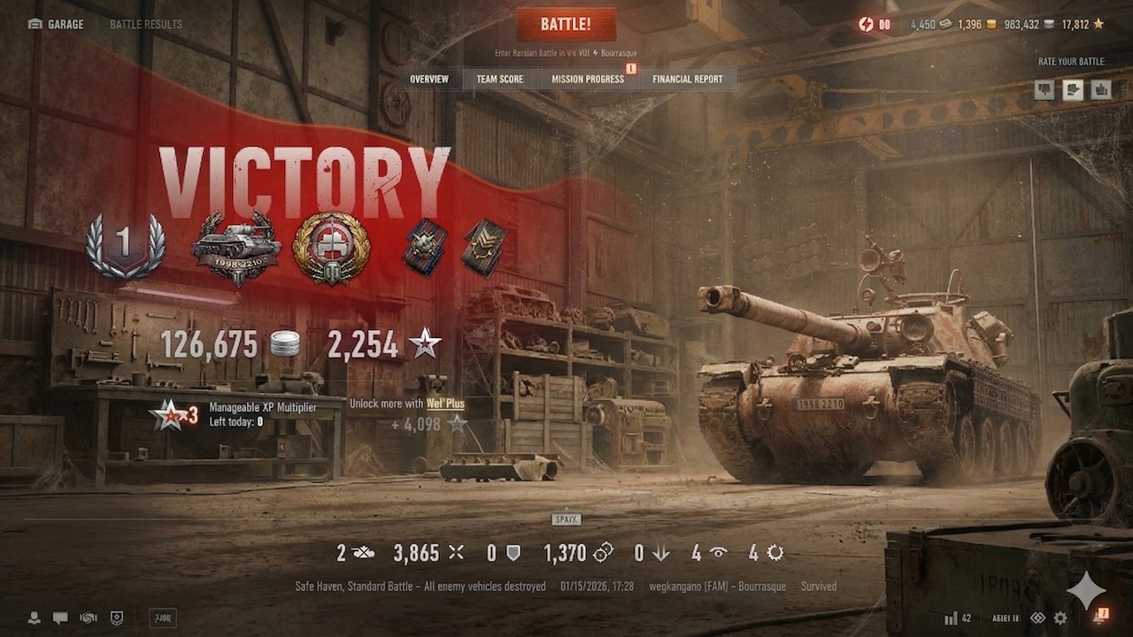 Bat.-Châtillon Bourrasque • 3.8K DMG • 1.3K Spot Dmg • Full Gameplay