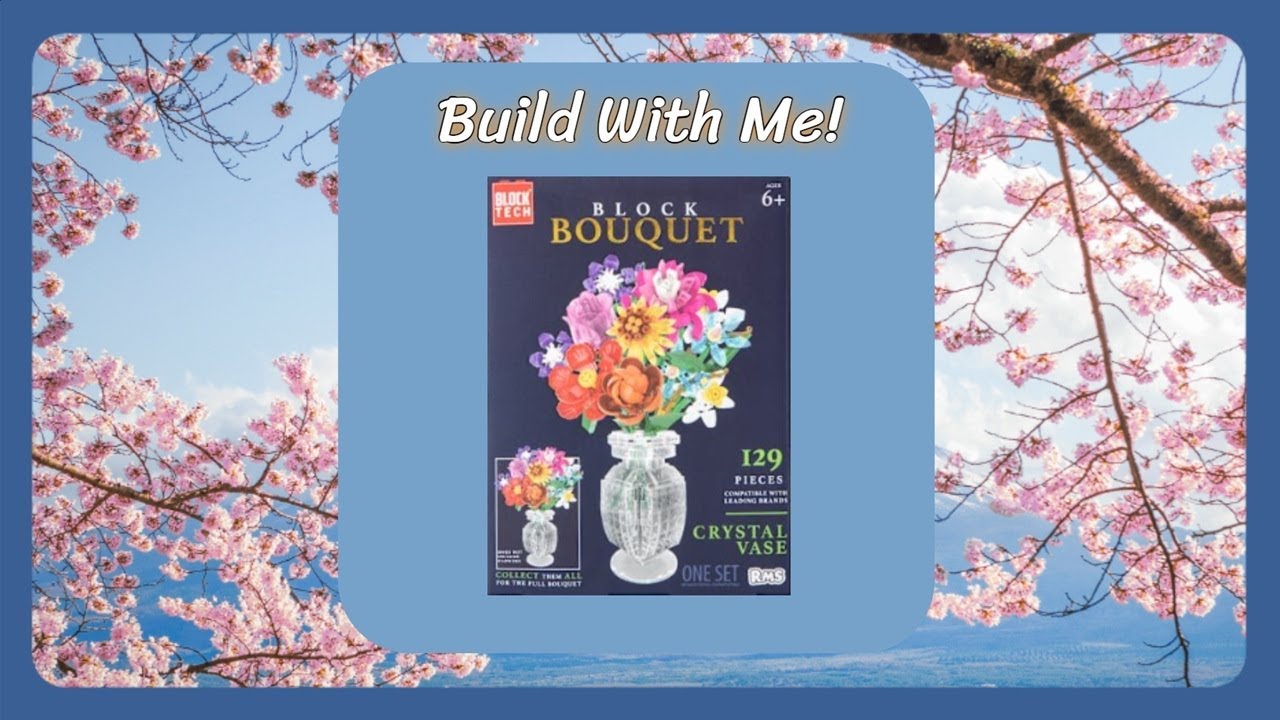 Строй вместе со мной! Block Tech - Block Bouquet - Хрустальная ваза - С музыкой