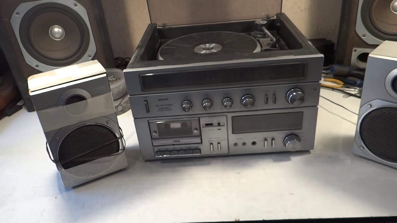CENTRO MUSICAL PHILIPS F1218 TAIWAN 1980 RESTAURACION P1