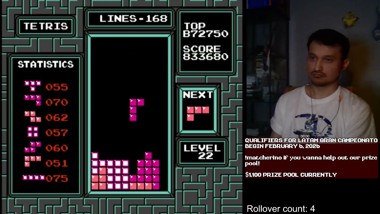 NES Tetris - Overall PB (1,979,240)