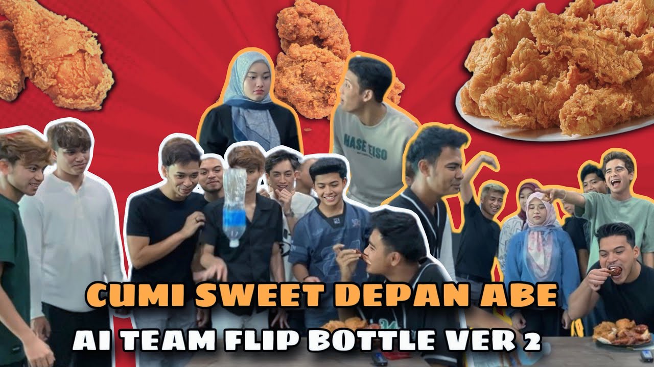 FLIP BOTTLE CHALLENGE,SEMUA BEREMOSI TAK DAPAT AYAM