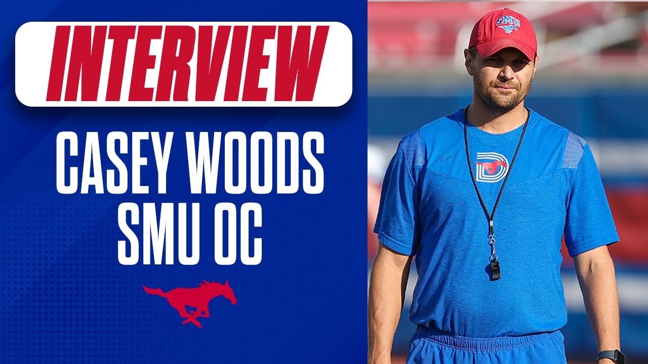 Координатор нападения SMU Кейси Вудс рассказывает о начале подготовки к Holiday Bowl в Аризоне и ...