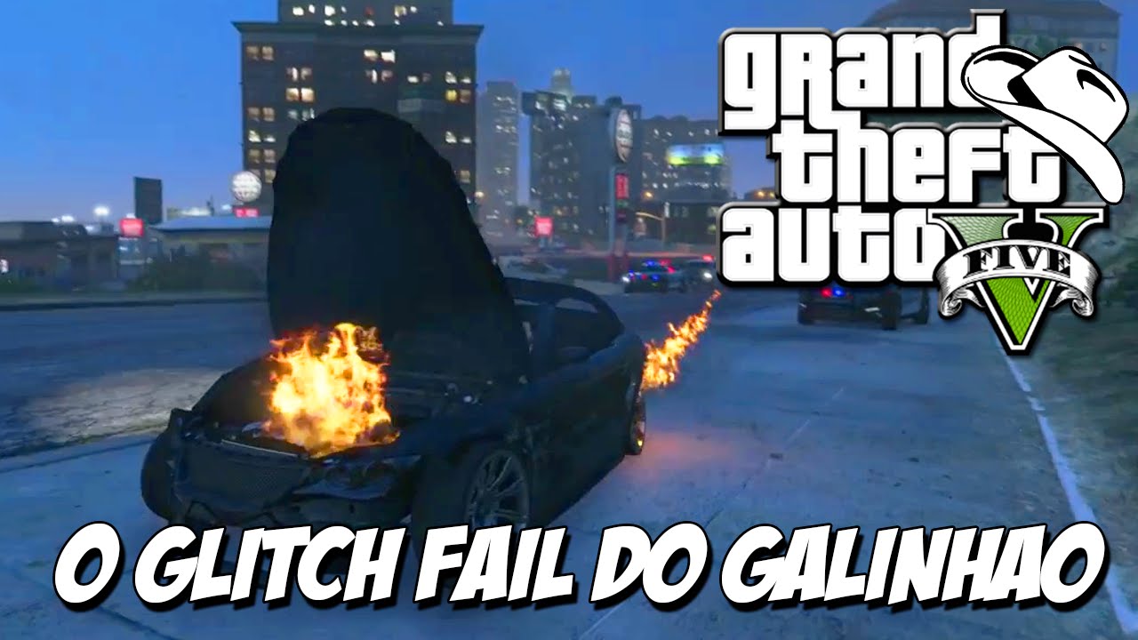 GTA 5 Online (PS4) - Bug Fail e Galinhão achador de Glitch BEICAN xD