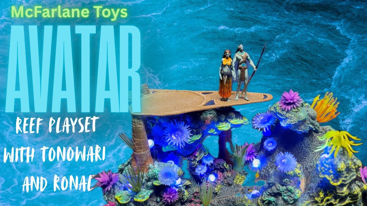 McFarlane Toys Avatar Metkayina Reef Playset with Tonopwari and Ronal