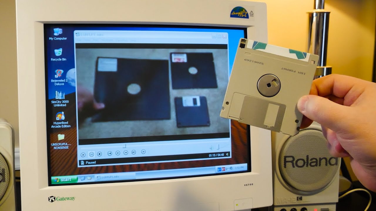 Playing the LGR Floppy Disks Video FROM a floppy disk!