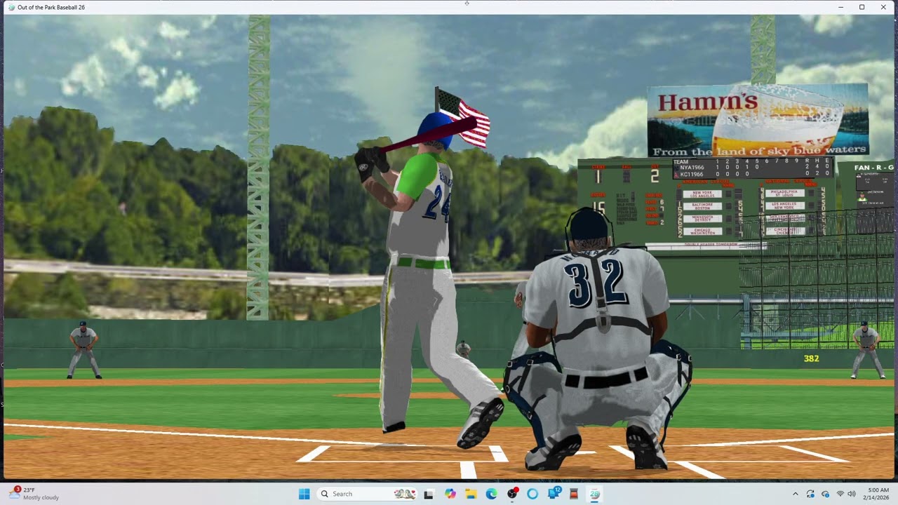 OOTP26 Exhibition Joe Nossek tribute game 1966 New York Y at Kansas City A