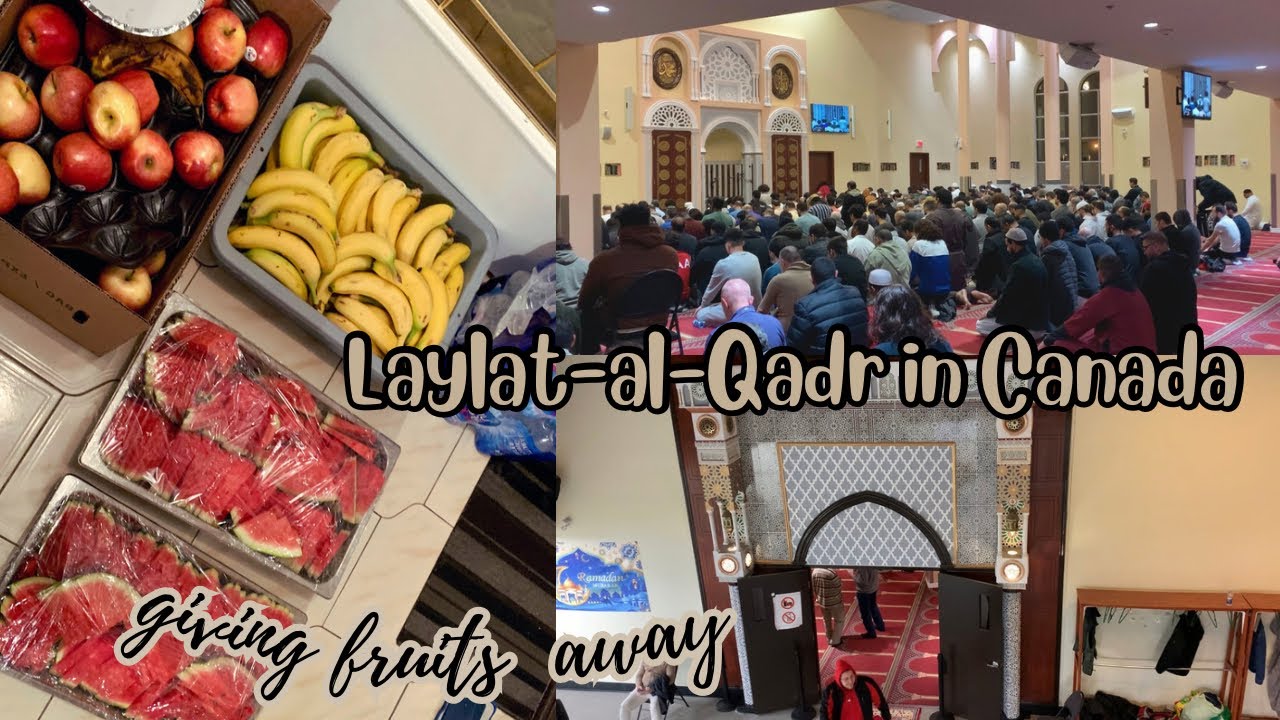 🕌✨HOW PAKISTANI Routine in RAMADAN 27th night Laylatul qadr in Canada! mosque tour & food giveaway