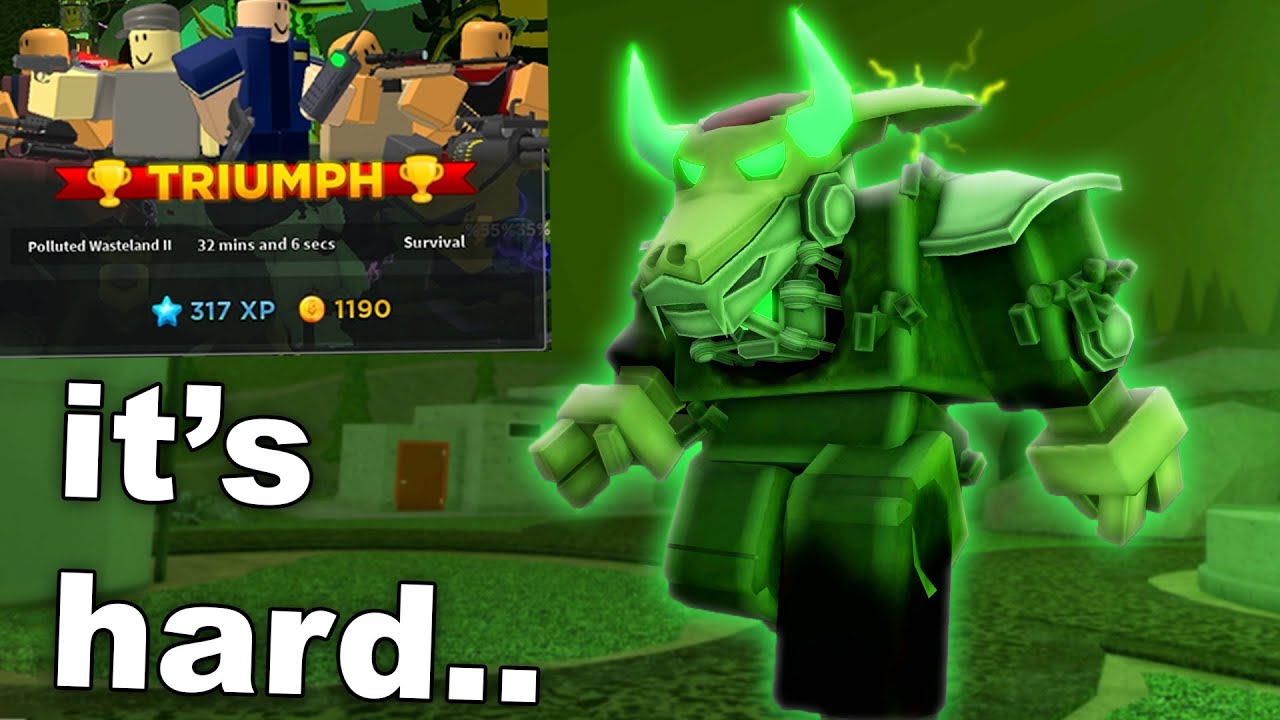 Tower Defense Simulator beating polluted boss..