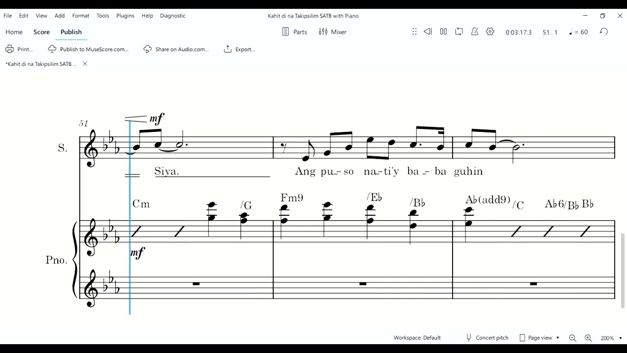 Kahit di na Takipsilim Soprano 1