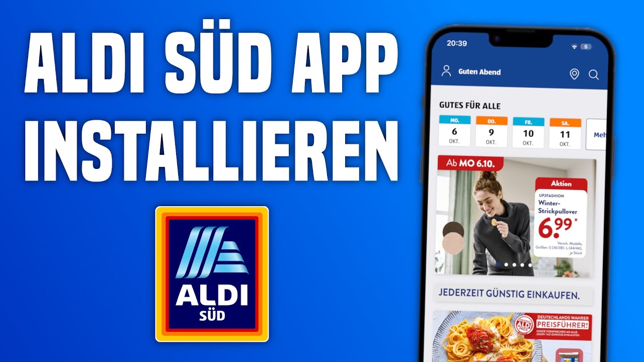 Aldi S&uuml;d App installieren & anmelden | Aldi S&uuml;d App Tutorial
