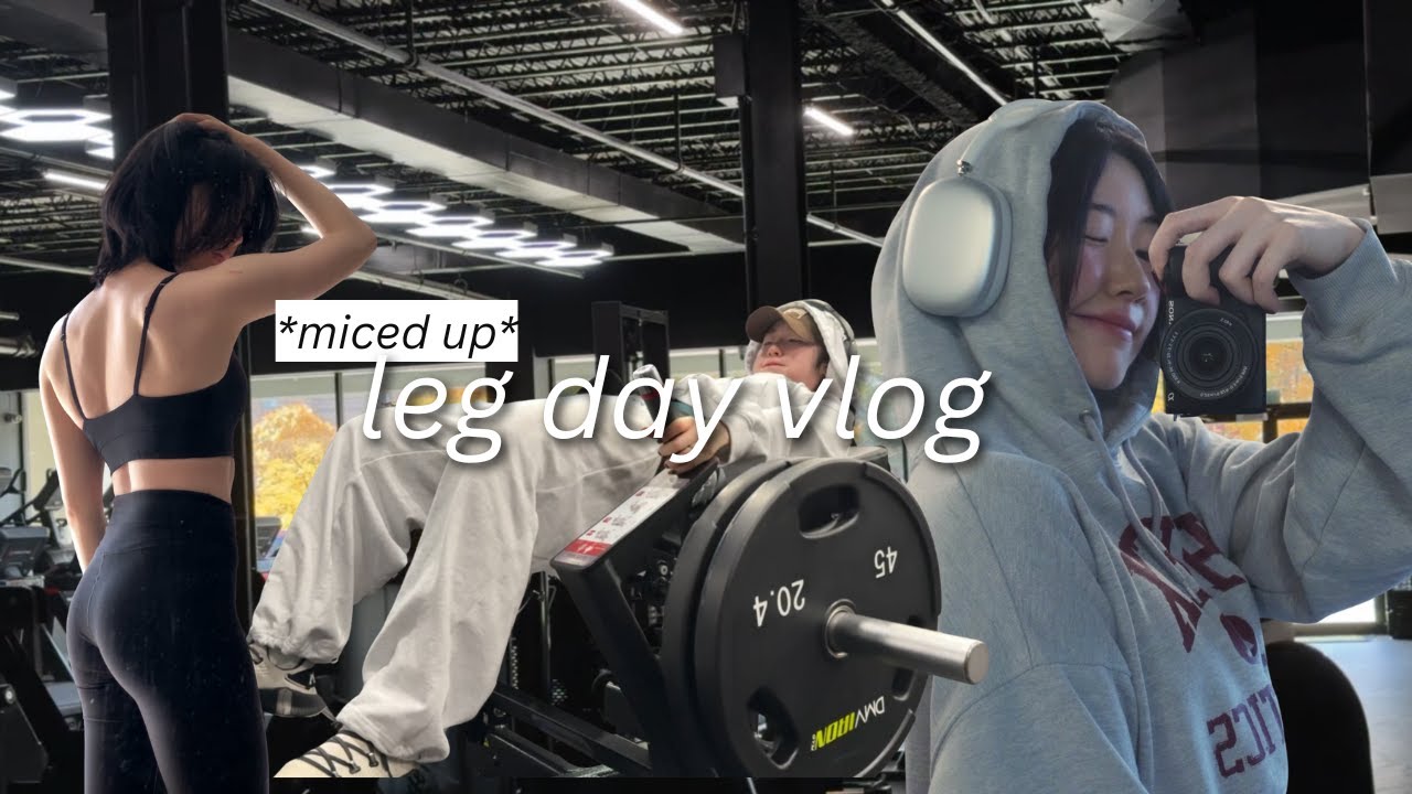 미국 헬스장 하체 루틴 브이로그 🔥