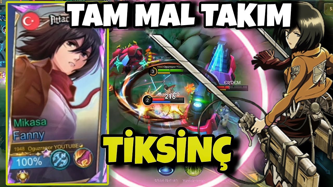 TAM MAL TAKIM TİKSİNDİM YEMİNLE !😱 Fanny Mobile Legends Fanny Nasıl Oynanır Öğretici Gameplay