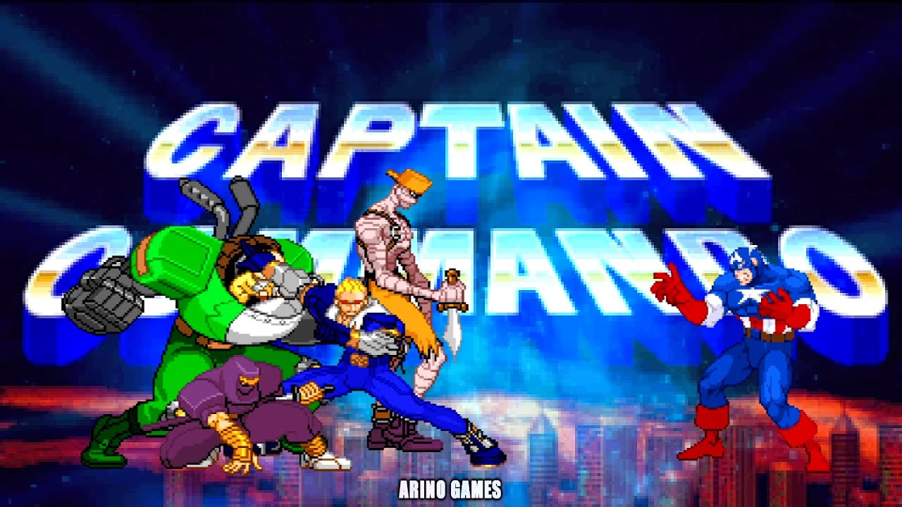 CAPTAIN COMMANDO VS CAPTAIN AMERICA! 60FPS