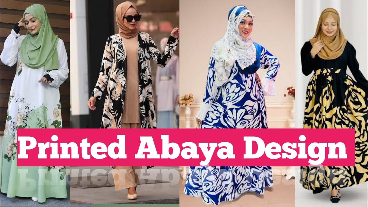 Printed Abaya Design 