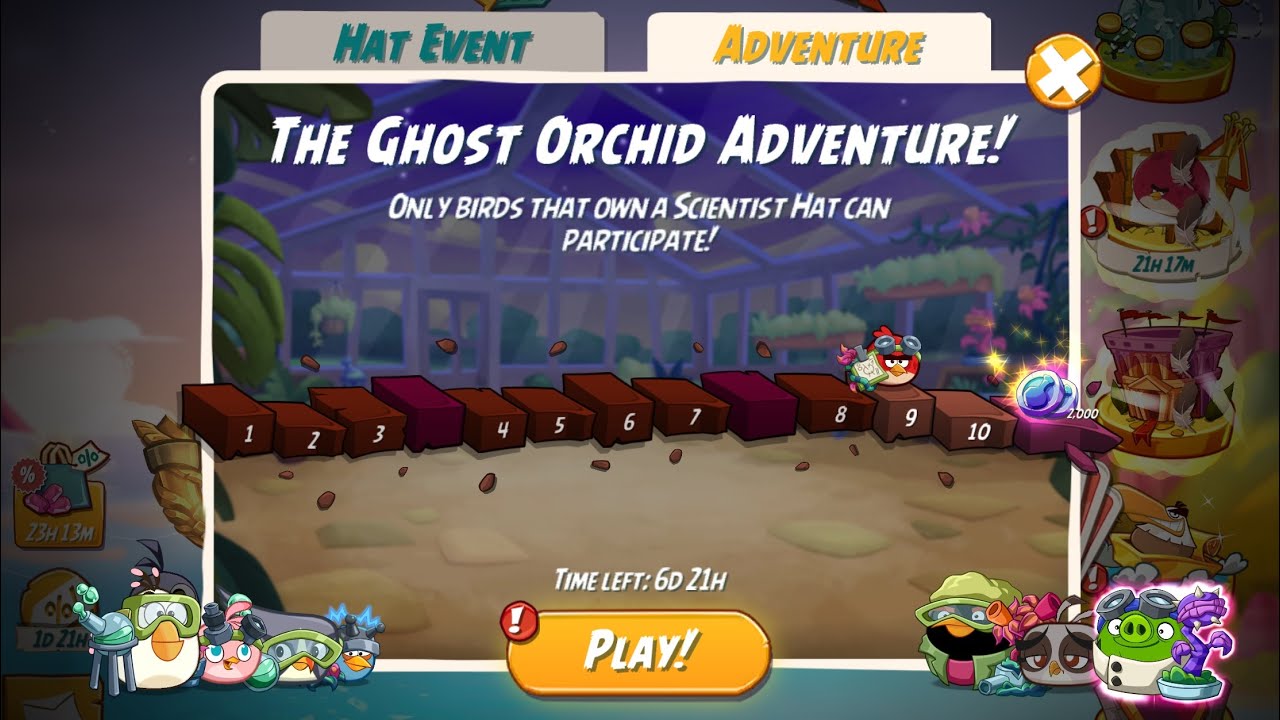 The Ghost Orchid Adventure - Level 9 without Shade - Angry Birds 2