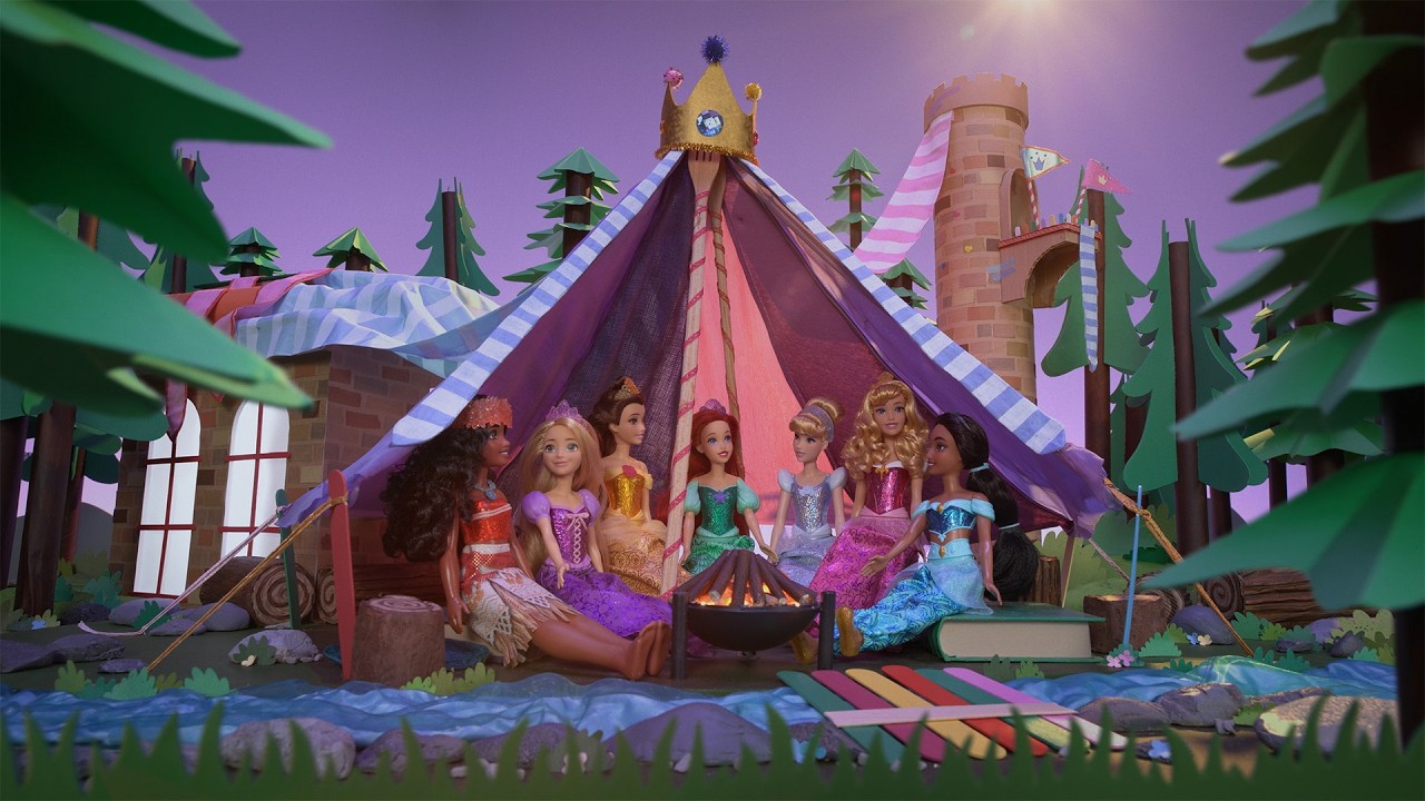REKLAM | ✨ Prenses için battaniyeden kale 🏰 | Ariel, Moana, Yasemin, Rapunzel | @disneykids