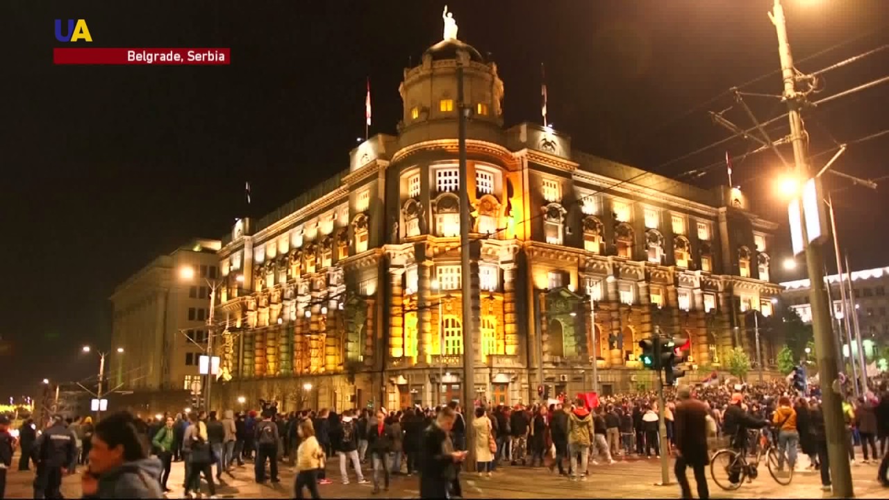 Protests Against Media Corruption After Serbian Elections