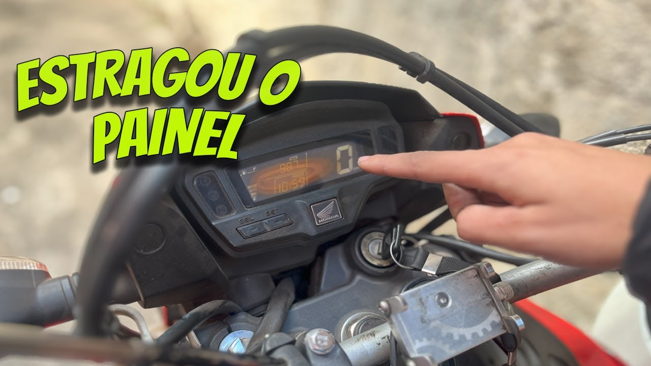 PAINEL DA BROS 160 SUANDO *MOLHADO- ESTRAGOU