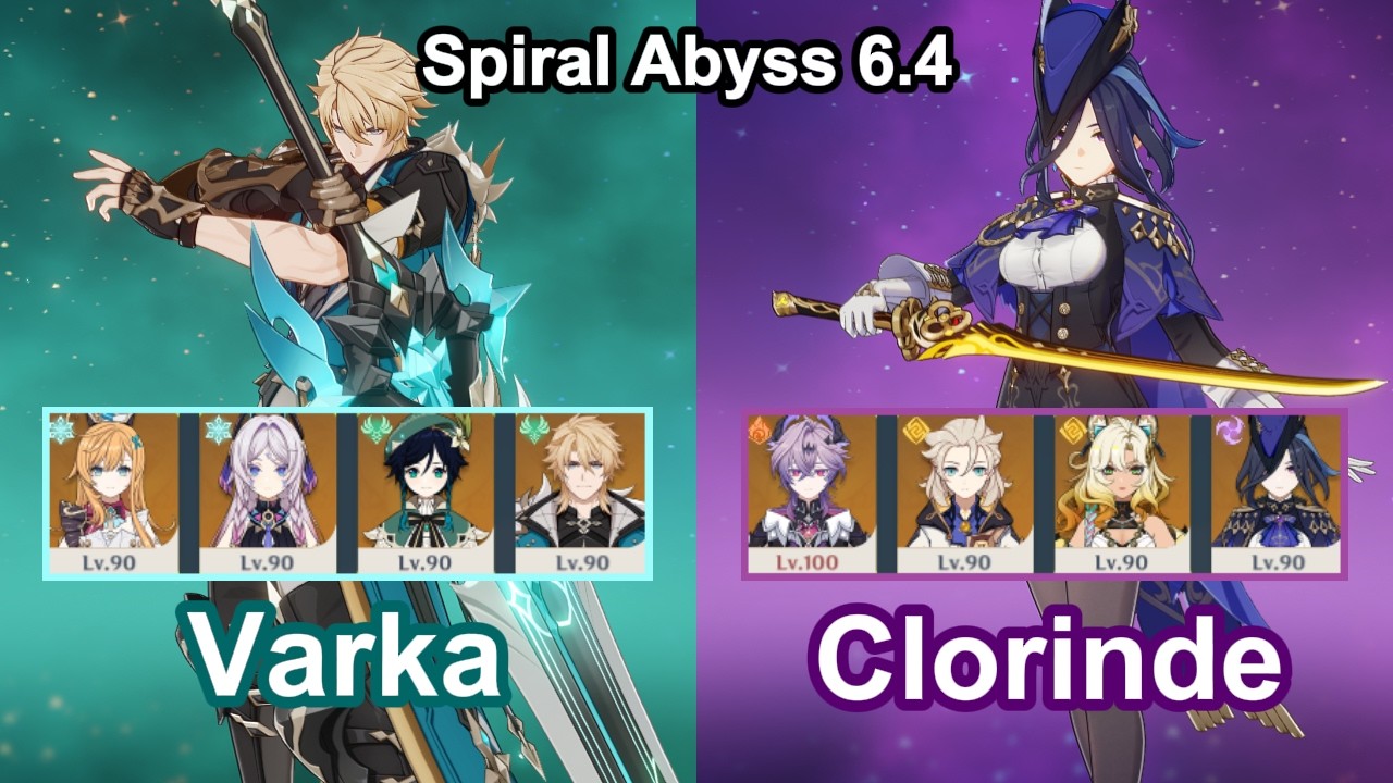 C0 Varka & C0 Clorinde | Spiral Abyss 6.4 | Genshin Impact