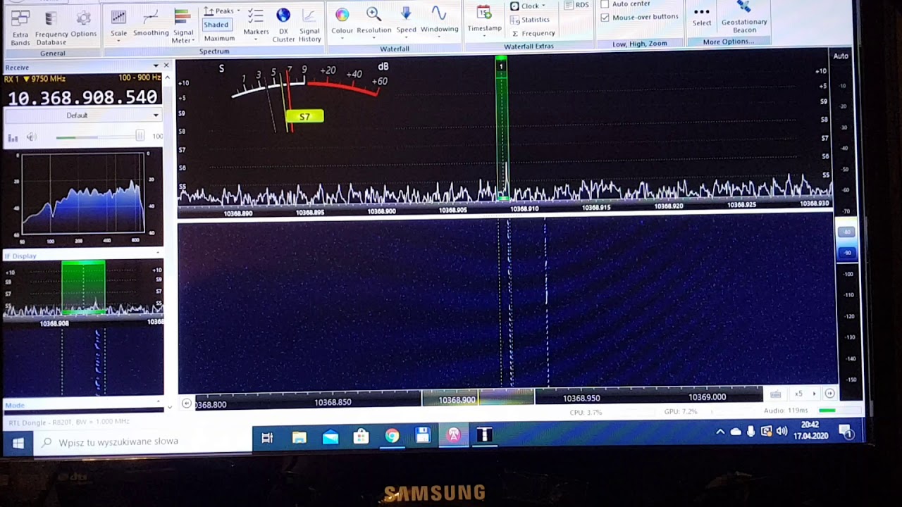 SR6XHC recived with "naked" SHARP BS1K1el200 with TCXO