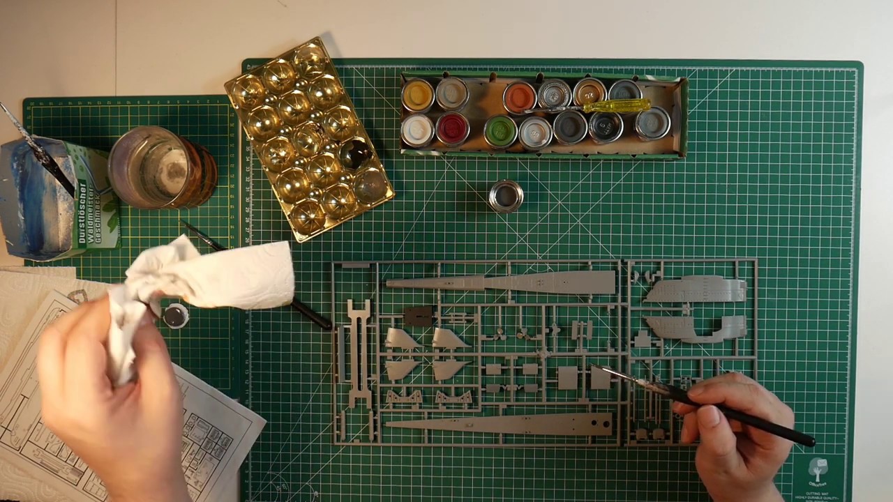 Folge 001: Revell U-Boot Typ XXI - 05078 - Die Bemalung beginnt. #Modellbau #hobby #revell